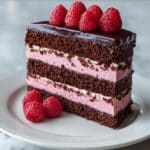 Dark Chocolate Raspberry Mousse Cake Recipe