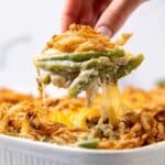Cheesy Slow Roasted Green Bean Casserole Recipe