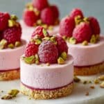 Raspberry Pistachio Mousse Cakes Recipe
