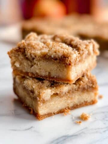 Maple Glazed Apple Blondies Recipe