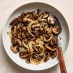 Air Fryer Mushrooms and Onions Recipe