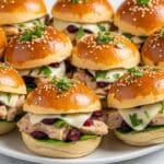 Thanksgiving Leftover Turkey Cranberry Sliders Recipe