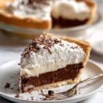 Chocolate Pie with Whipped Cream and Chocolate Shavings Recipe