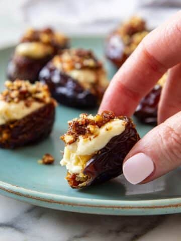 Whipped Feta Stuffed Dates with Candied Pecans Recipe