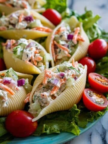 Tuna Salad Stuffed Jumbo Shells Recipe