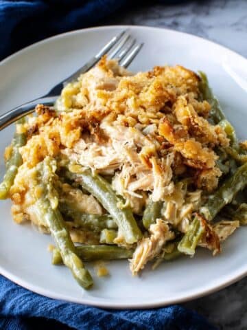 Crock Pot Chicken and Stuffing Casserole with Green Beans Recipe