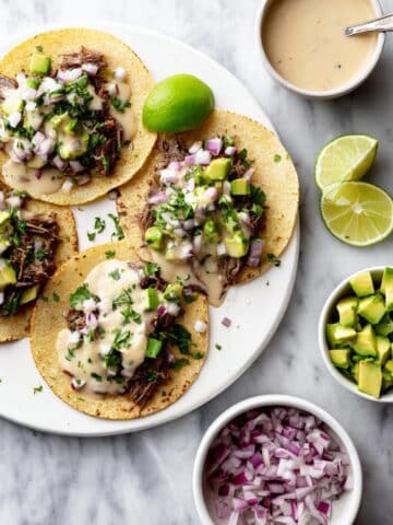 Crockpot Shredded Beef Tacos Recipe