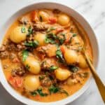 One Pan Creamy Gnocchi with Sausage Recipe