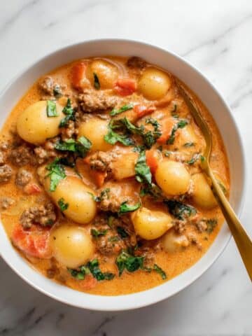 One Pan Creamy Gnocchi with Sausage Recipe