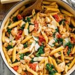 Tomato Spinach Chicken Pasta Recipe