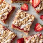 Healthy Strawberry Oatmeal Bars Recipe