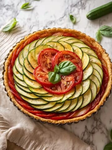 Zucchini and Tomato Tart Recipe