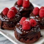 Baked Chocolate Donuts with Raspberries and Chocolate Glaze Recipe