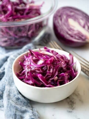 Quick and Easy Red Cabbage Salad in 10 Minutes Recipe