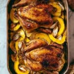 Roasted Pheasant and Vegetables with Sweet and Sour Sauce Recipe