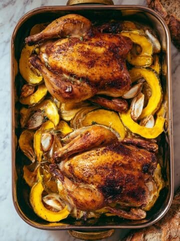 Roasted Pheasant and Vegetables with Sweet and Sour Sauce Recipe