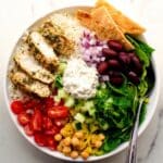 Mediterranean-Inspired Lemon-Dill Chicken Bowls Recipe