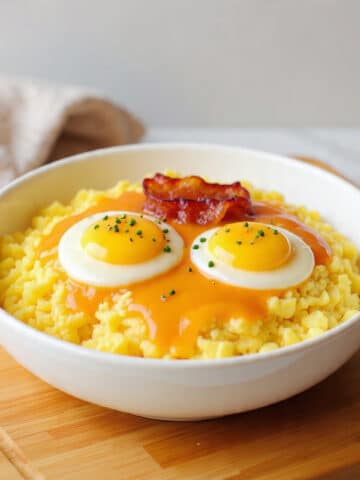 Cheesy Potato Egg Scramble Recipe