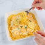 Copycat Cheesecake Factory Shrimp Scampi Linguine Recipe