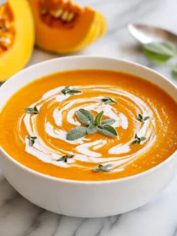 Delicata Squash Soup with Prosciutto and Parmesan Recipe