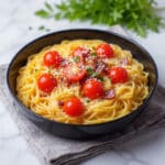 Creamy Roasted Tomato Ricotta Pasta with Crispy Prosciutto Recipe