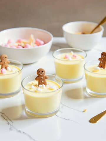 Marzipan Mousse with Candy Cane Almonds Recipe