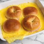 Cranberry Bagel Ham & Cheese Bake Recipe