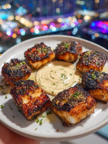 Lemon Butter Fish Bites with Garlic Aioli Recipe