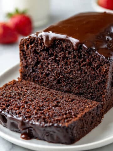 Keto Chocolate Pound Cake with Drippy Chocolate Glaze Recipe