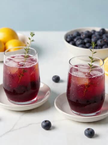 Blueberry Thyme Gin Fizz Recipe