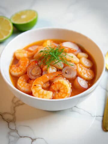 Grilled Seafood with Shrimp, Calamari, and Fresh Herbs Recipe