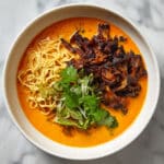 Vegan Miso Ramen with Coconut-Miso Broth, Sautéed Oyster Mushrooms, and Chili Crisp Recipe