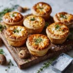 Mini Wild Mushroom and Goat Cheese Pies Recipe