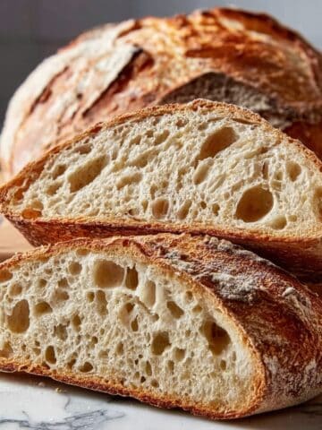 Homemade Sourdough Bread with Crispy Crust and Chewy Interior Recipe