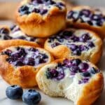Fluffy Cottage Cheese Blueberry Cloud Bread Recipe