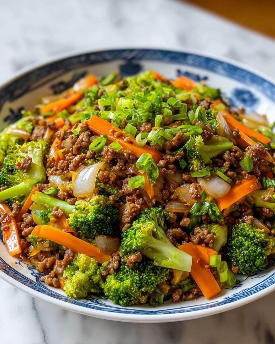 Asian-Inspired Ground Beef & Broccoli Skillet: Flavorful Quick Dinner