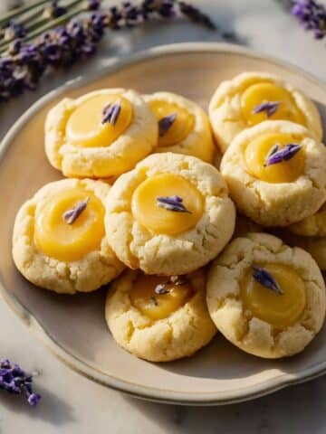 Lemon Lavender Thumbprint Cookies Recipe