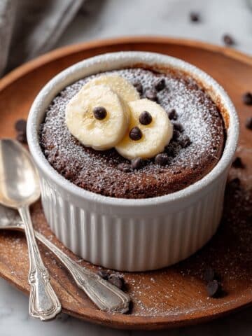Brownie Batter Blended Baked Oats: Healthy Chocolate Breakfast Treat Recipe