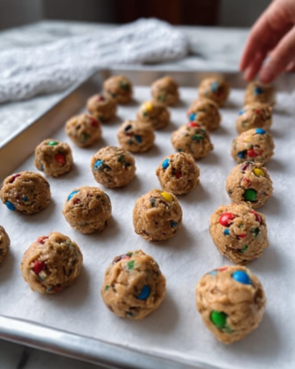 The image shows round cookies made from oats, dried red cranberries, and green pumpkin seeds, all baked together in a compact shape. Each cookie has a rough texture with the oats sticking out, and the dried cranberries add bright red spots while the pumpkin seeds add a smooth light green topping mainly on the top layer. The cookies rest on a metal cooling rack placed over a white marbled surface, showcasing their golden brown color and chewy appearance. Photo taken with an iphone --ar 4:5 --v 7