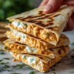 High-Protein Chicken Ranch Quesadilla Recipe