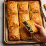 Spinach and Cheese Puff Pastry Squares Recipe