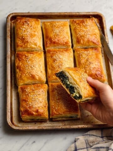Spinach and Cheese Puff Pastry Squares Recipe
