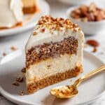 Healthy Carrot Cake Cheesecake with Cream Cheese Frosting Recipe