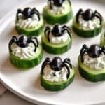 Keto Spider Cucumber Appetizer Bites Recipe