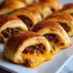 30-Minute Cheesy Beef Crescent Rolls Recipe