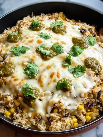 Salsa Verde Chicken & Rice Skillet Recipe