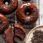 Double Chocolate Donuts with Rich Chocolate Glaze Recipe