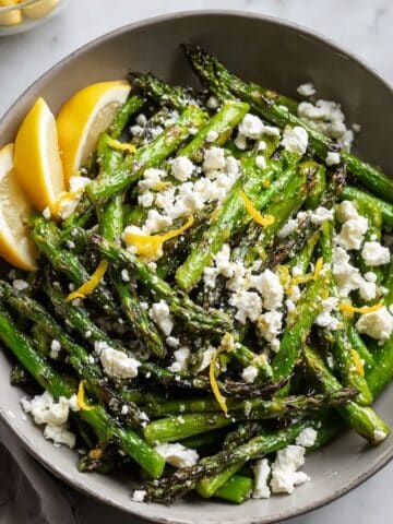 Grilled Asparagus with Lemon and Feta Recipe