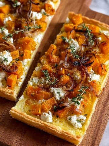 Caramelized Onion Butternut Squash Tart Recipe
