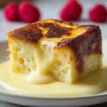 Custard Bread Pudding with Vanilla Sauce Recipe